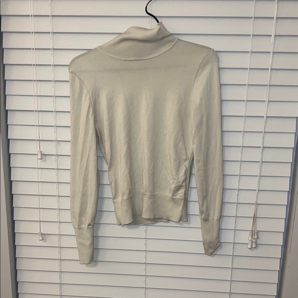 Elegant Cream Women's Turtleneck
